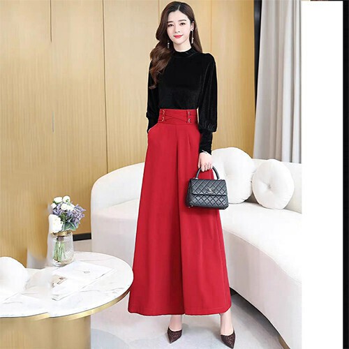 Quần ống rộng nữ đẹp sang trọng phong cách cho nữ cực đẹp | BigBuy360 - bigbuy360.vn