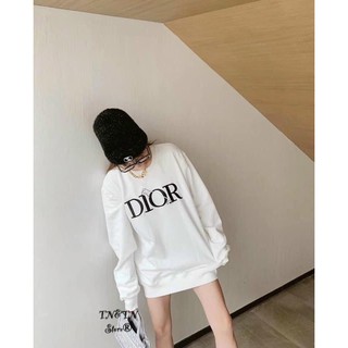 Áo Nỉ Sweater phản quang in chữ DIORR [FREESHIP] Áo sweater dày dặn, áo sweater nam nữ đẹp,áo đôi đẹp
