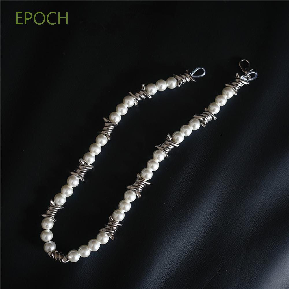 Epoch Vòng Cổ Choker Đính Ngọc Trai Nhiều Màu Tùy Chỉnh Phong Cách Punk Tinh Tế Thời Trang Cho Nam