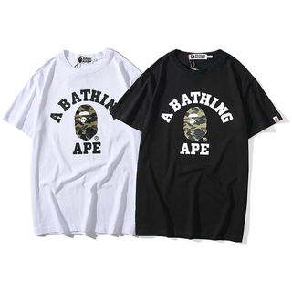 Bape Áo Thun Tay Ngắn Chất Liệu Cotton In Họa Tiết Thời Trang Cho Nam Và Nữ