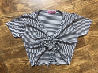 Áo croptop rút dây