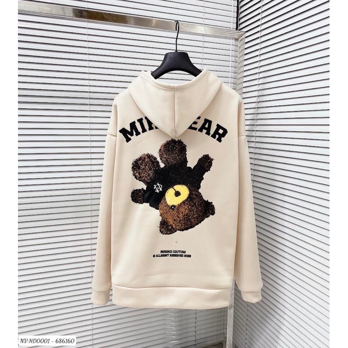 Áo Hoodie Unisex Áo Nỉ Gấu Ngược MiKebear