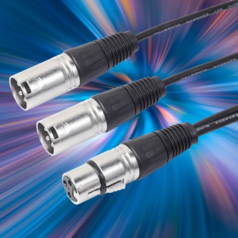 Dây Cáp Chia Chữ Y XLR 3 Pin Female Sang Dual XLR Male