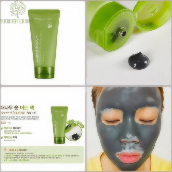 Mặt Nạ Se Khít Lỗ Chân Lông Nature Republic Bamboo Charcoal Mud Pack