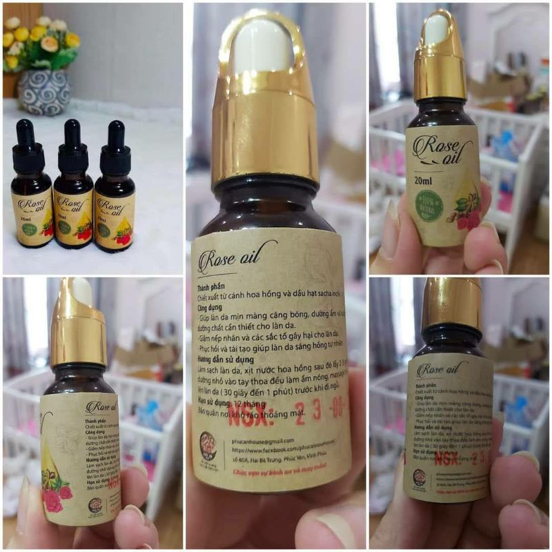 ROSE OIL 100% Natural giúp dưỡng ẩm da ,cung cấp dưỡng chất cho làn da của bạn. | BigBuy360 - bigbuy360.vn