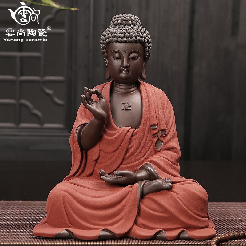 Tượng phật adida tịnh tâm- Tượng phật gốm tử sa cỡ lớn- tượng bồ tát tịnh tâm