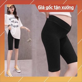 Quần bầu LỬNG cạp chéo, chất cotton co giãn 4 chiều, có chun chỉnh bụng, size từ 40 -80kg - Tổng kho đồ bầu