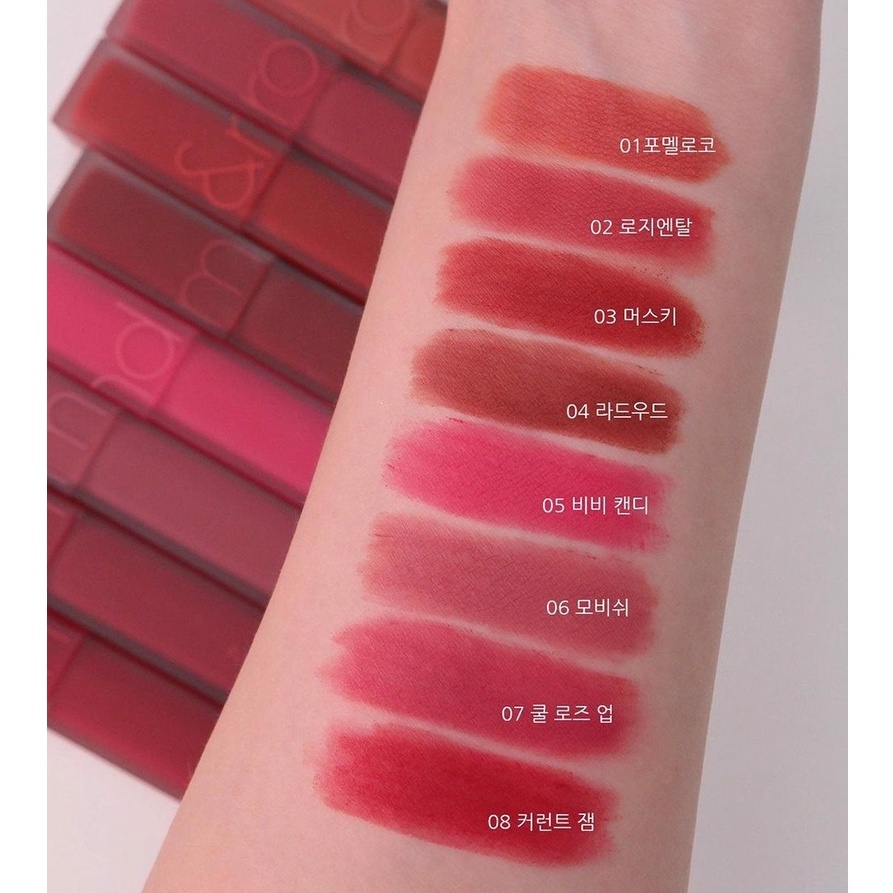 Son kem lì Romand Blur Fudge Tint Hàn Quốc 5g