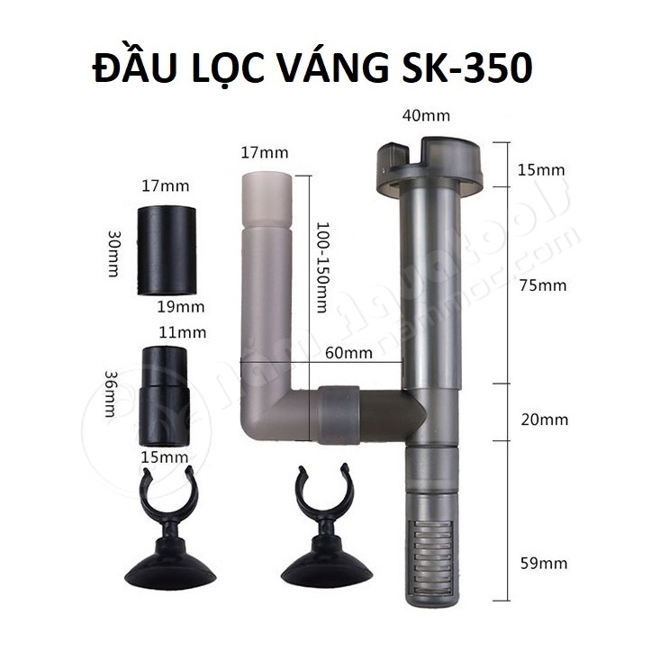 ☘ Đầu Lọc Váng Atman SK-350 | SK-600 - Đầu Lọc Váng, Đầu Hút Mặt Cho Các Loại Lọc Treo,Lọc Thác Bể Cá Cảnh Thuỷ Sinh