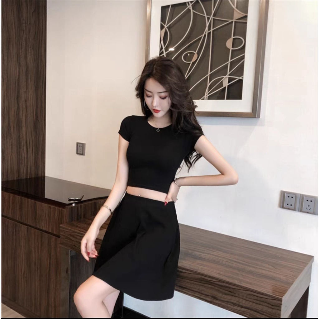 Áo Thun Nữ, Áo Croptop Phông Cotton bozip Nữ | BigBuy360 - bigbuy360.vn