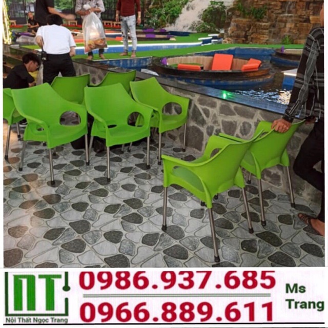 Ghế nhựa cafe thanh lý