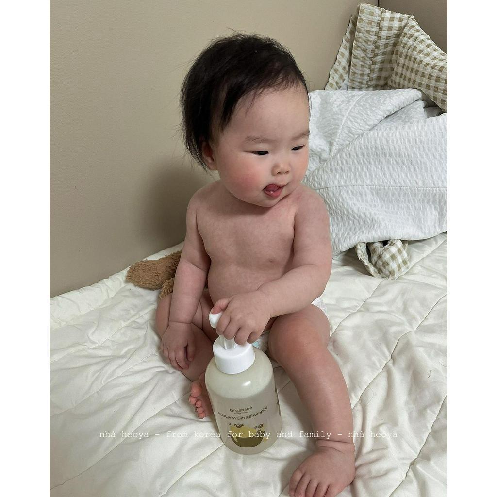 SỮA TẮM GỘI TẠO BỌT ORGABEBE CHIẾT XUẤT TỪ THIÊN NHIÊN AN TOÀN CHO DA BÉ