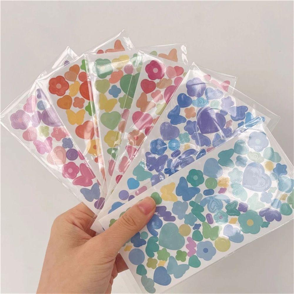 Sticker Dán Tường Họa Tiết Hoa Và Bướm Phong Cách Hàn Quốc Dùng Trang Trí Sổ Tay DIY