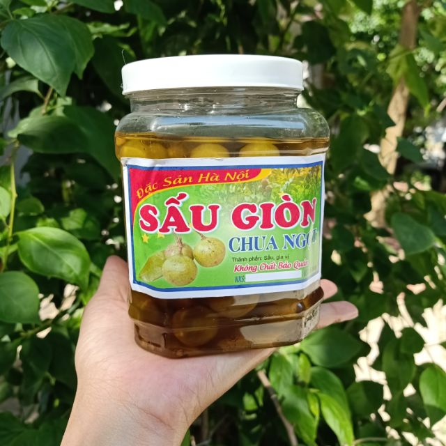 Sấu giòn ngâm đường hộp 1kg cả nước