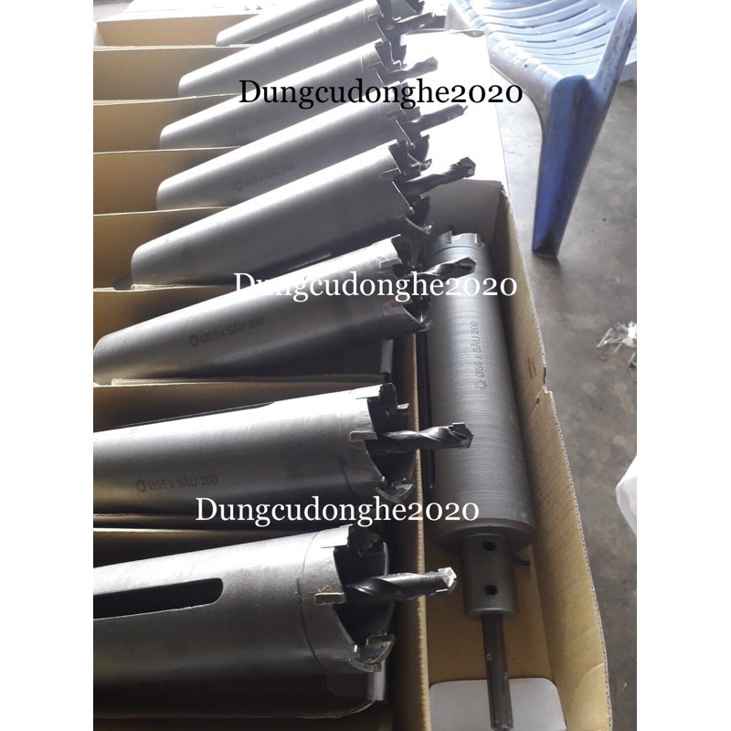 Mũi Khoan Rút Lõi Khoét Lỗ Xuyên Qua Bê Tông Tường Sâu 200mm Thắng Lợi Phi 21,27,30,34,42,50,55,60