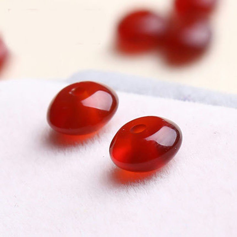 4a mã não đỏ tự nhiên pha lê chính hãng thạch anh một hạt trang sức tự làm