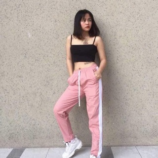 QUẦN KAKI 1 line hồng