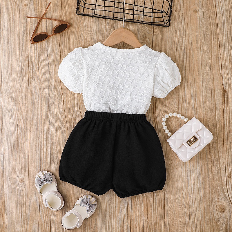 Combo bộ đồ bé gái 4-7 tuổi tay ngắn áo sơ mi quần đùi set mùa hè thời trang cho bé trẻ em