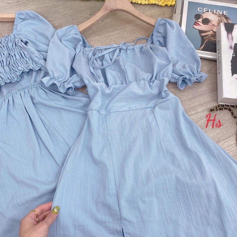 Váy dúm ngực hở lưng HS6