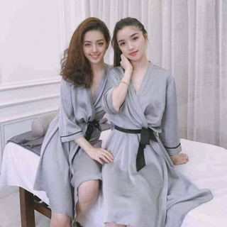 Áo choàng lụa cho spa,makeup,salon