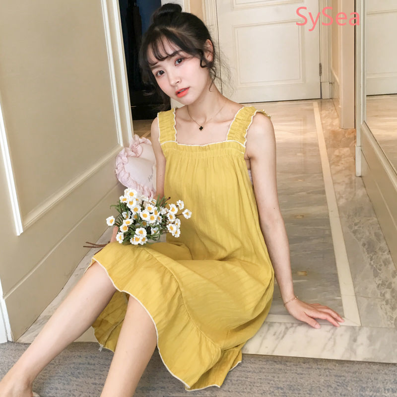 Đồ ngủ phong cách công chúa thời trang mùa hè cho học sinh