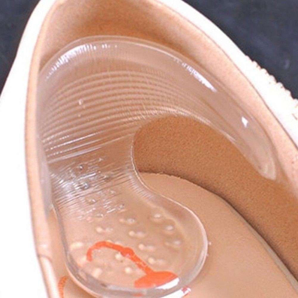 [Mã FAMAYWA giảm 10K đơn 50K] Cặp lót đệm giày chất liệu silicone giúp giảm đau/sưng phồng chân