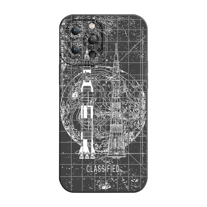 Ốp Điện Thoại Góc Vuông In Logo NASA Cho Xiaomi Redmi Note 11 Pro 5G 11S 10 Pro 4G 10S Redmi 10C 9C A1