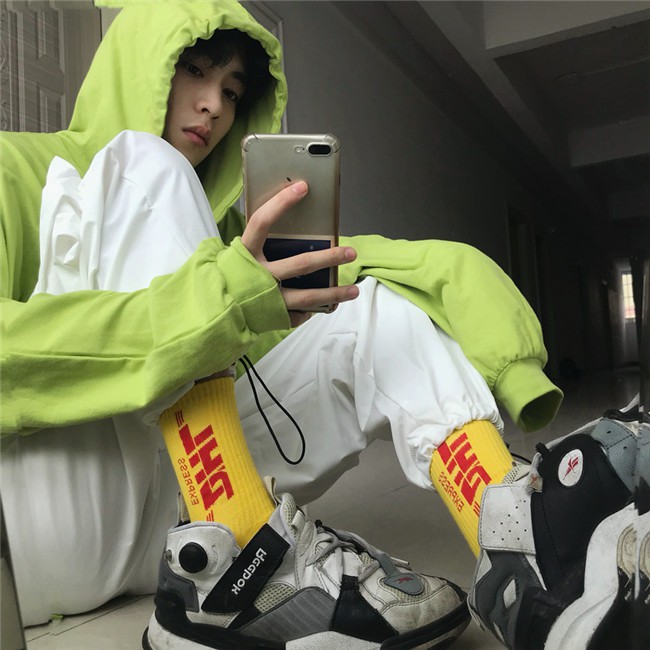 Vớ Thể Thao Cổ Vừa In Họa Tiết Phong Cách Hàn Quốc Thời Trang Cho Nam Và Nữ