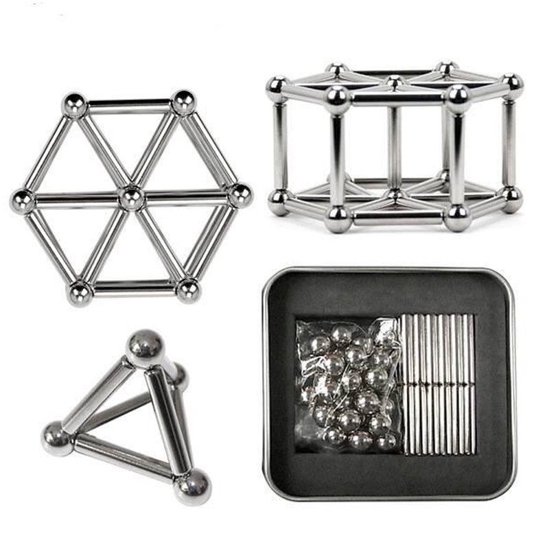 Bộ đồ chơi lăp ghép Buckyball 27 viên bi và 36 thanh nam châm phát huy tối đa sự Sáng Tạo Thông Minh. Bảo hành uy tín