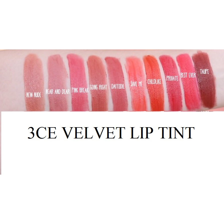 SON 3CE Velvet lip tint