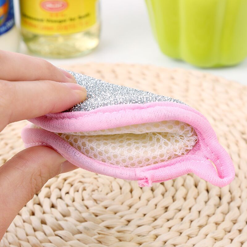 Mút Xốp Rửa Chén Hai Mặt Hình Tròn Sáng Bóng Nhiều Công Dụng Có Thể Tái Sử Dụng
