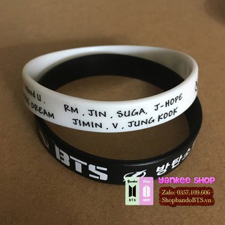 Vòng Tay Cao Su BTS Giá Rẻ