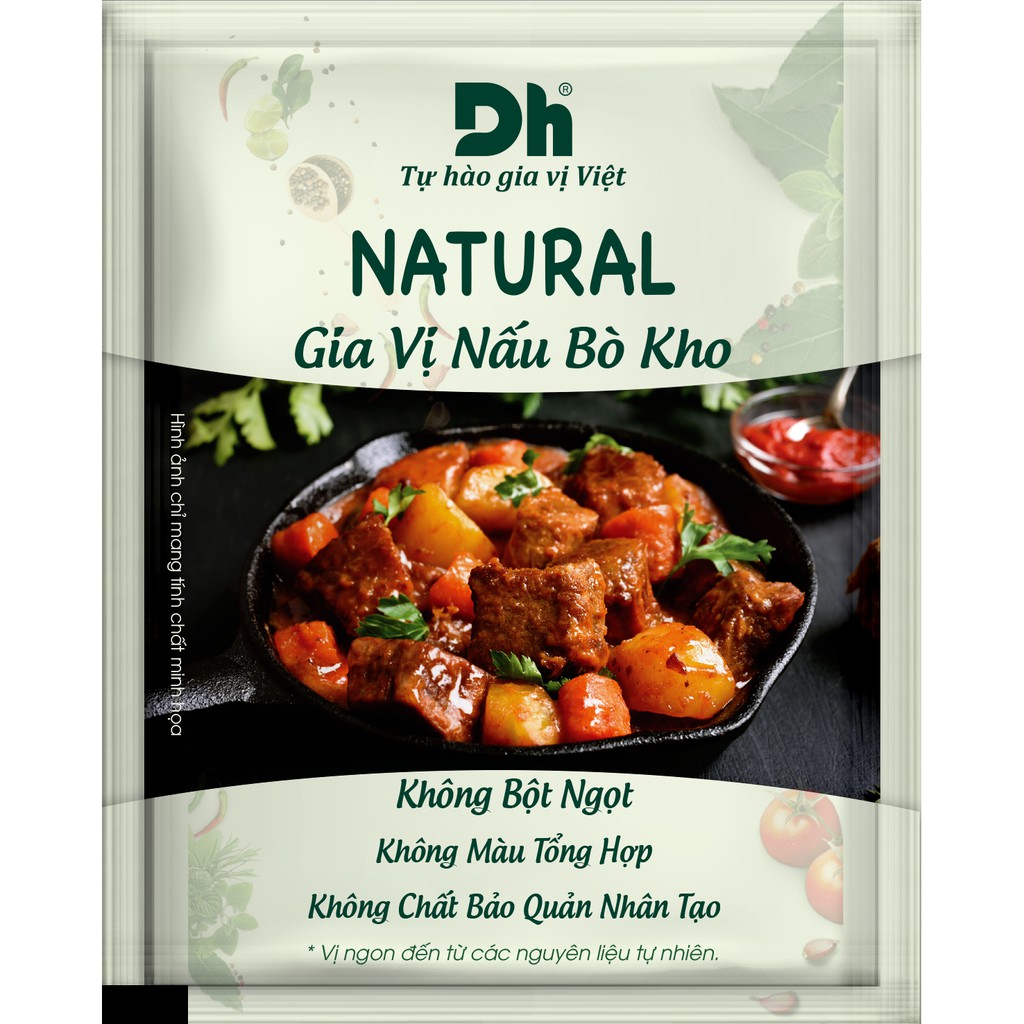 Gói NATURAL Gia Vị Nấu Bò Kho - Thương hiệu DH Foods