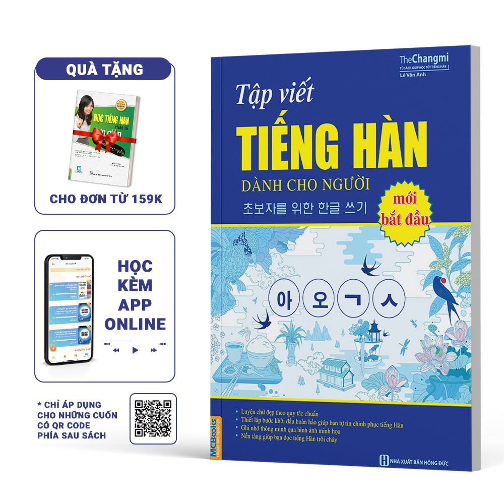 Sách - Tập viết tiếng Hàn dành cho người mới bắt đầu