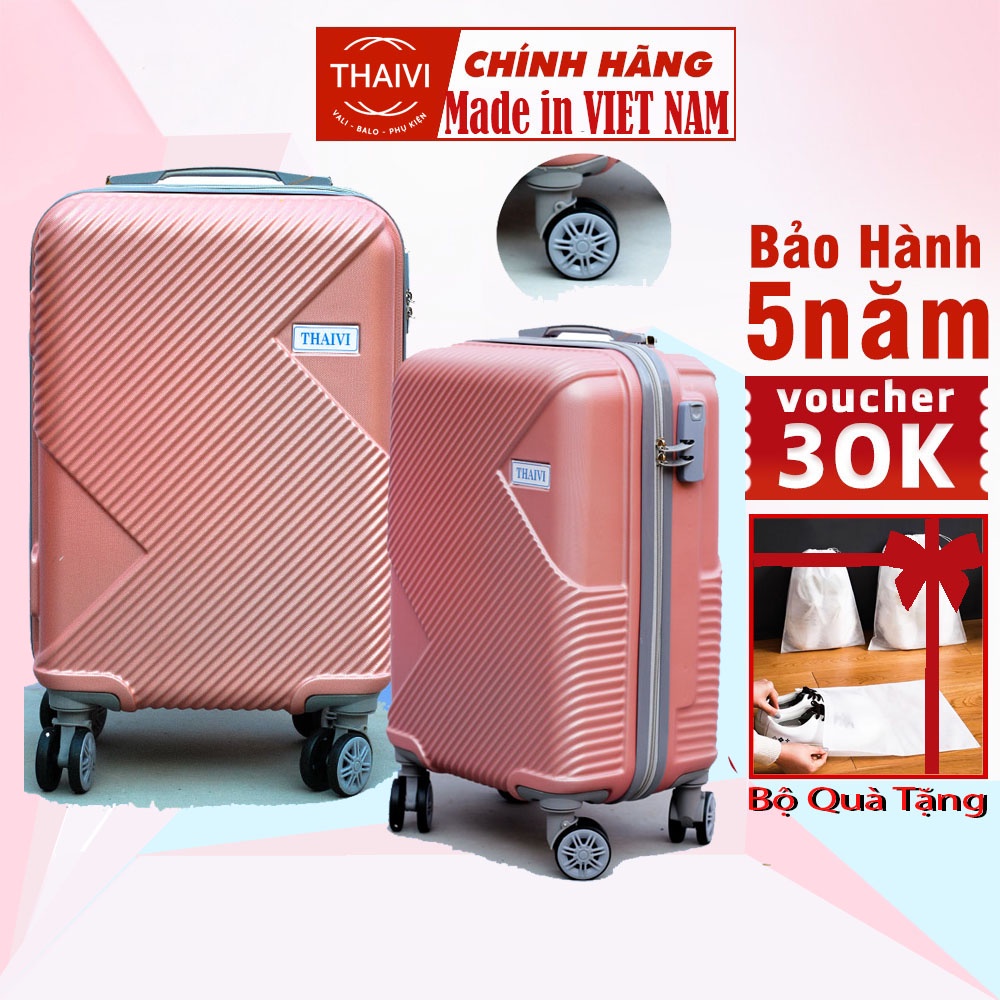 Vali du lịch, Vali kéo THAIVI Hàng chính hãng VIỆT NAM Bảo hành 5 Năm + Bộ quà tặng
