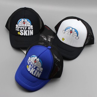 Mũ bóng chày chống nắng in hình Doraemon thời trang hiphop chỉnh được cho trẻ em