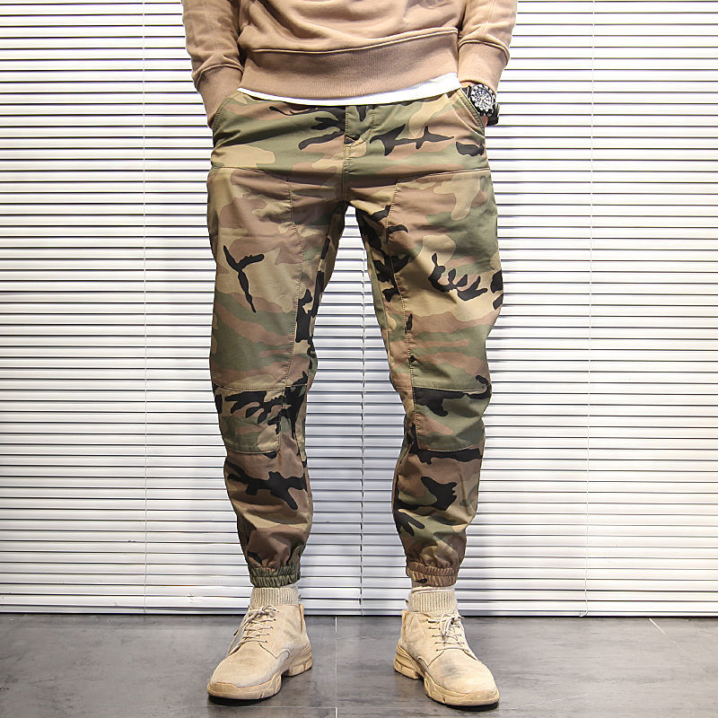 Quần Dài Dáng Rộng Họa Tiết Rằn Ri Phong Cách Âu Mỹ Thời Trang Mùa Thu Size S-5xl Cho Nam