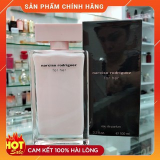  Nước Hoa Nữ Narciso Chính Hãng 100ml Nước Hoa Narciso Rodriguez for her Mùi Thơm Nhẹ Dịu 