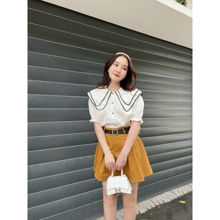 SÉT ÁO SƠ MI CỔ PETER KÈM SHORT