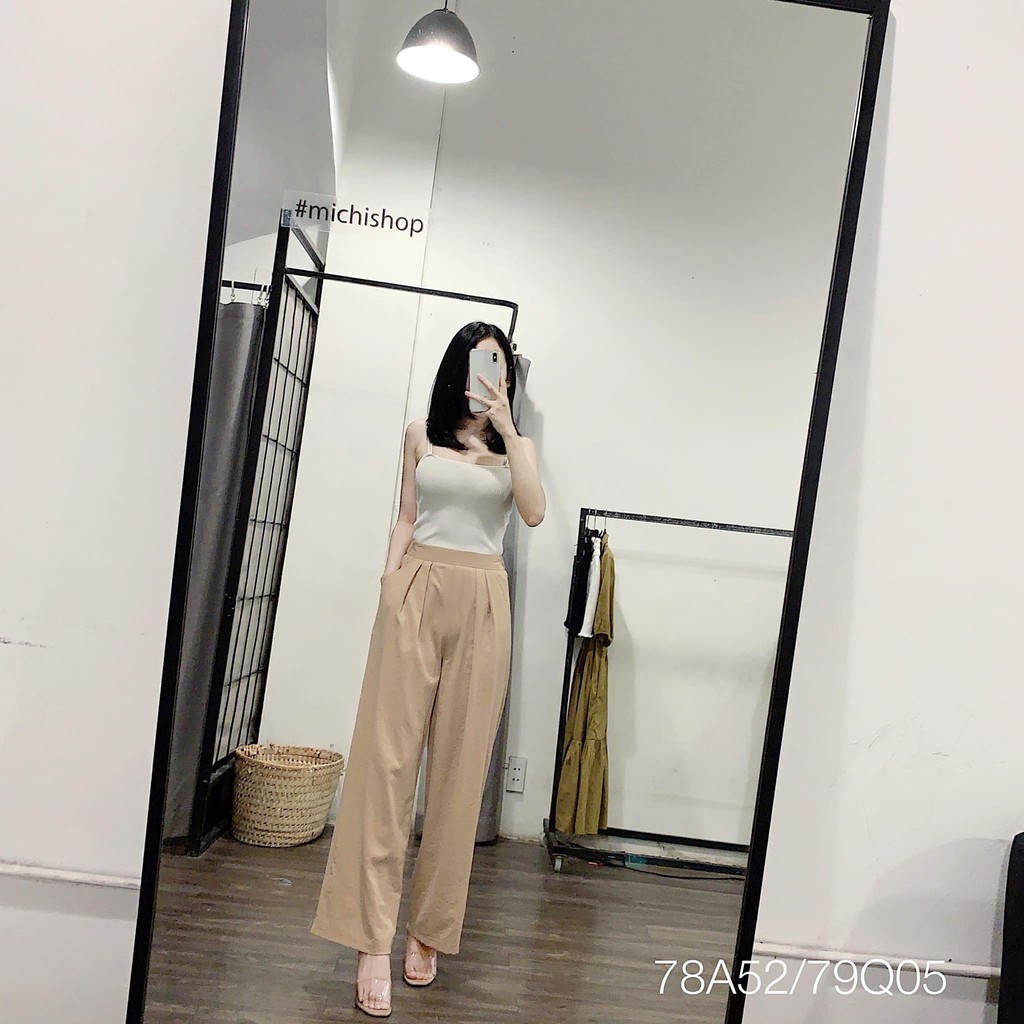 Quần culottes đũi lưng chun -79Q05