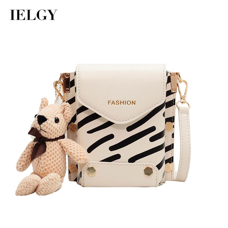 Túi Đeo Chéo Vuông Nhỏ Đựng Điện Thoại Họa Tiết Ngựa Vằn Cho Nữ