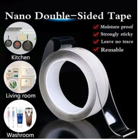 Băng Keo Nano Hai Mặt Chống Thấm Nước 20mm X 2m