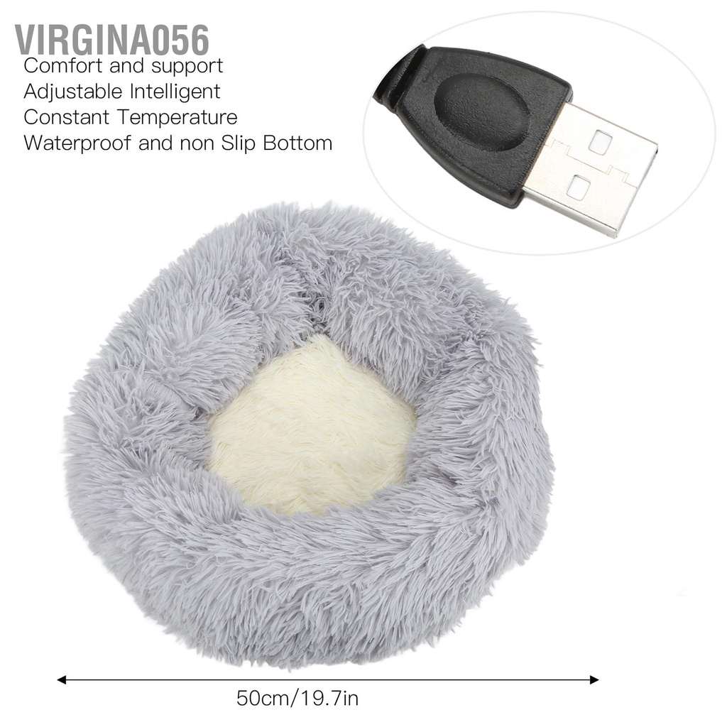 Có thể bán buôn Giường sưởi cho vật nuôi bằng điện Có thể điều chỉnh nhiệt độ không thấm nước Máy USB mèo Litter chó Virgina056 Hàng giao ngay