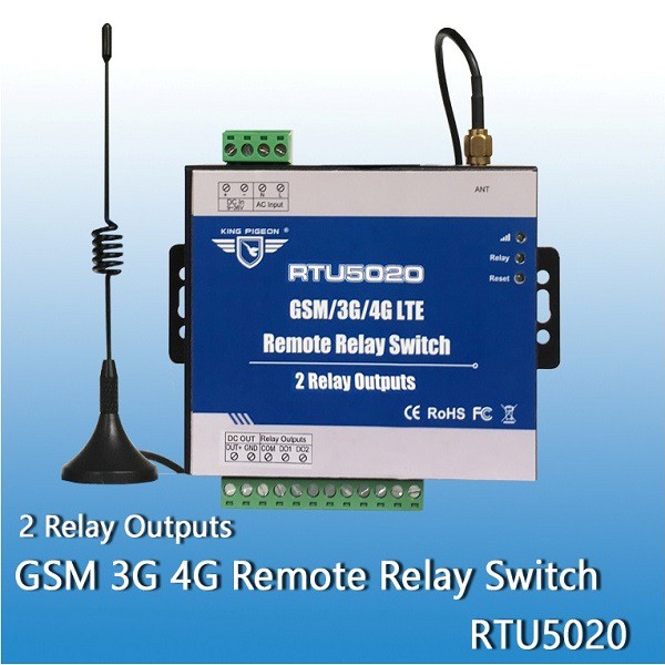 Bộ điều khiển từ xa bằng sim điện thoại 2 kênh RTU5020