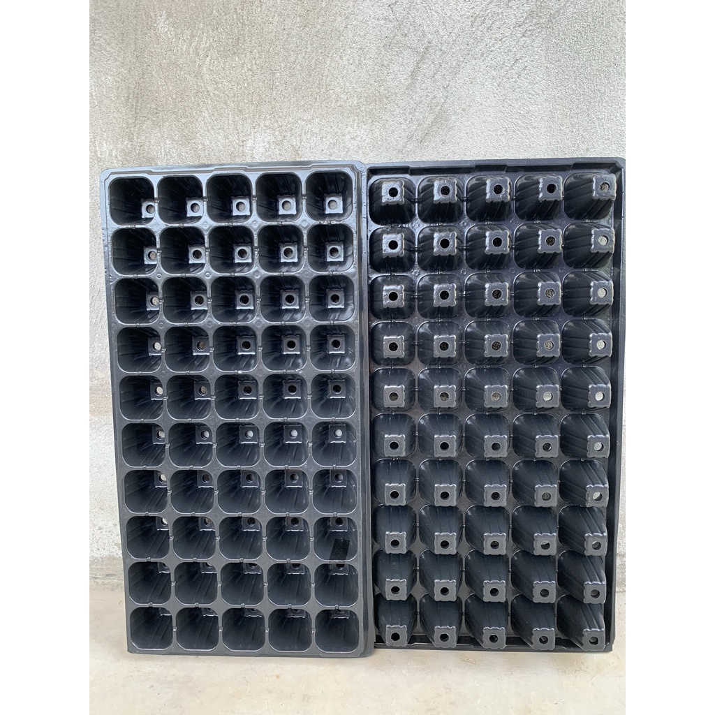 sét 5 KHAY ƯƠM CÂY 50 LỖ (BẠT CHỐNG CỎ, KÍCH RỄ, MẦM CÂY XANH LÁ, BẦU CHẬU TÚI )