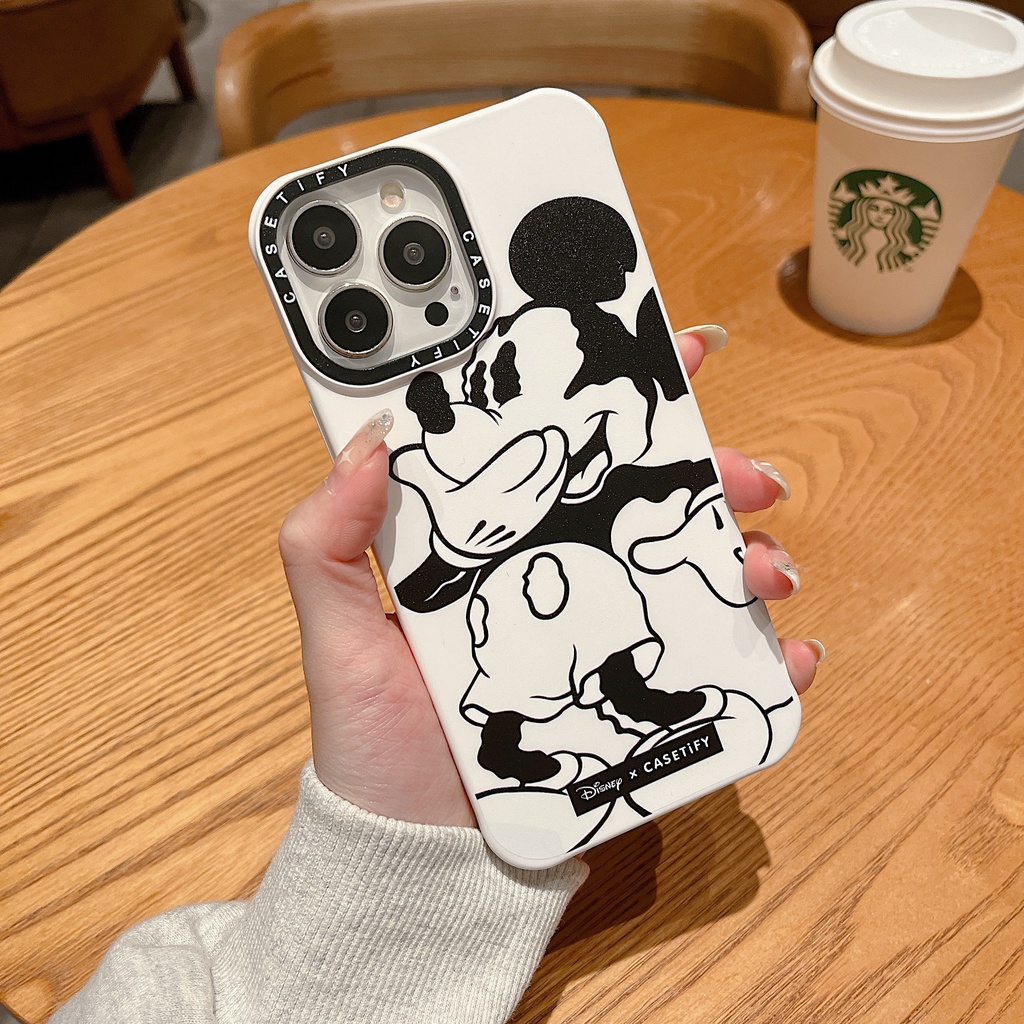 Ốp Điện Thoại Silicon Dẻo Chống Sốc Họa Tiết Chuột Hoạt Hình Cho iPhone X XR XS MAX 14 plus 12 11 13 pro MAX