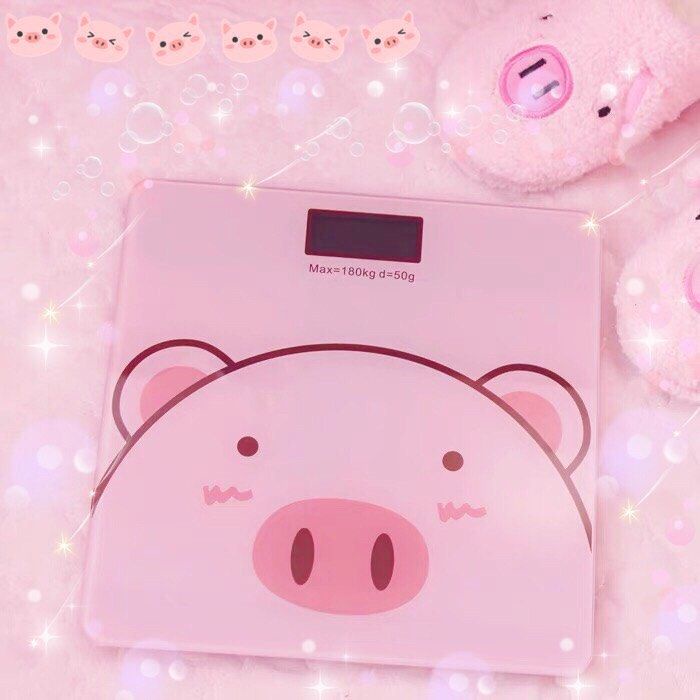 Cân điện tử hình heo xinh xắn 180kg xài pin ( không sạc )