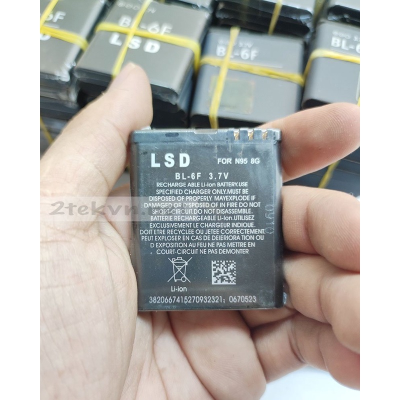 Pin nokia BL-6F xịn dùng cho các máy nokia n96/n95/N78/N79-Có bảo hành 2 tháng
