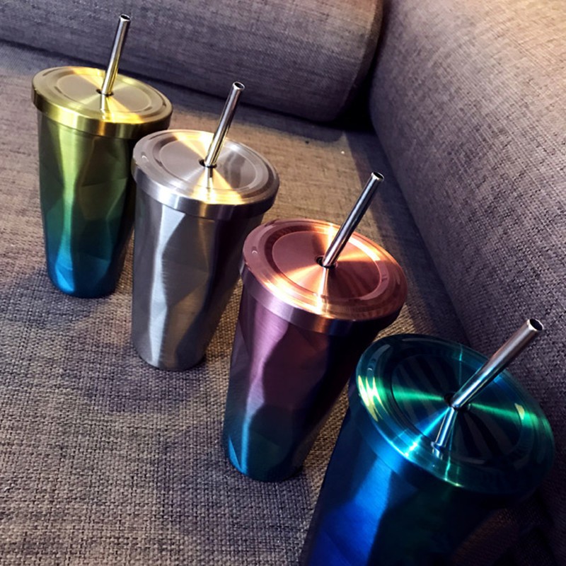 Cốc Đựng Cà Phê 500ml Bằng Thép Không Gỉ 304 Lớp