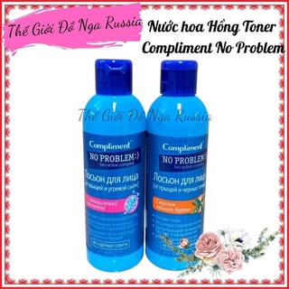 Nước hoa Hồng Toner Compliment No Problem làm sạch sâu, kiềm dầu 200ml
